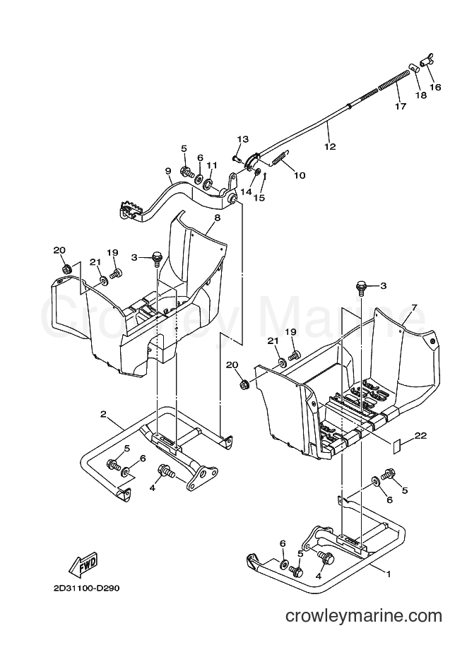 2005 ATV YFM80G - YFM80G (2D32) [010] - STAND & FOOTREST