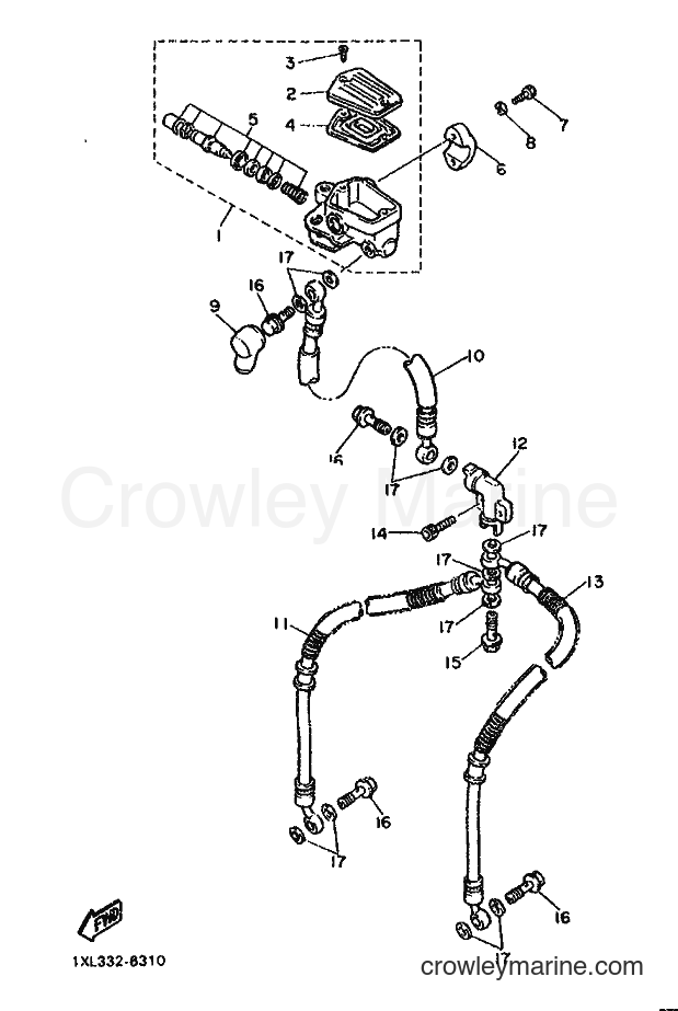 1987 Street Bike SRX600 - SRX600 (2TM) [999] - FRONT MASTER CYLINDER