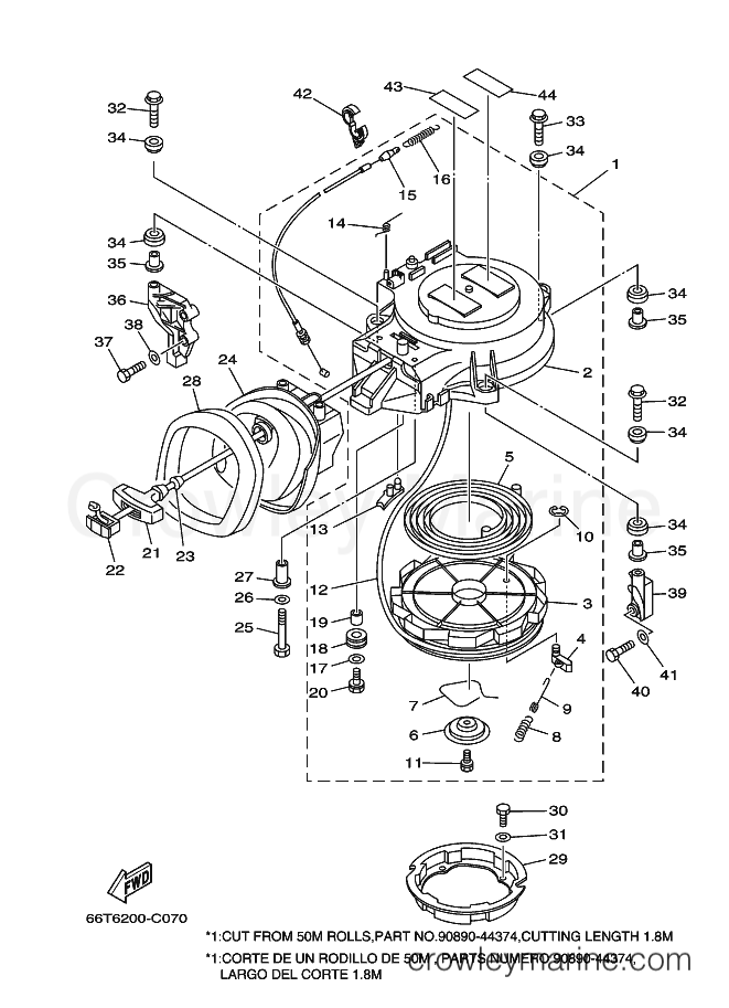 Yamaha Motors 40XWS (66TD) [110] - STARTER