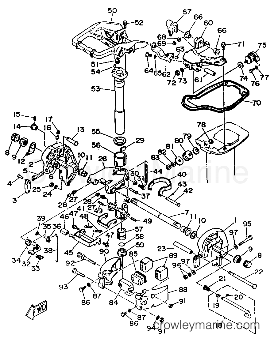 Yamaha Motors C30ELRR - BRACKET 1