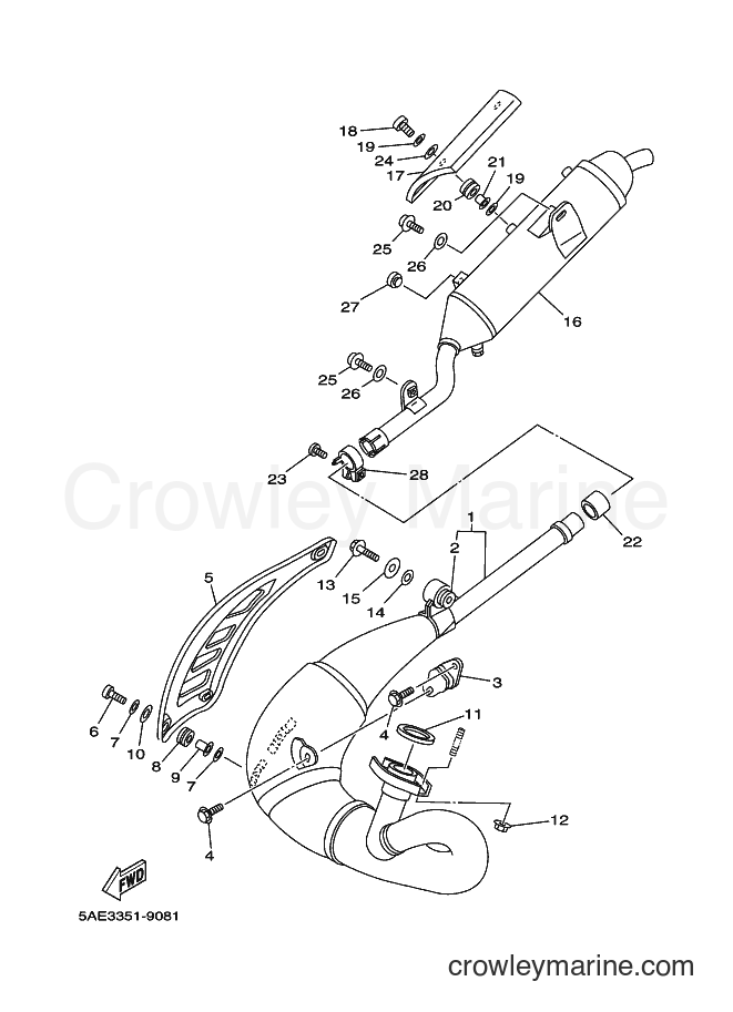 2002 Dirt Bike TDR125 - TDR125 (5ANC) [050] - EXHAUST
