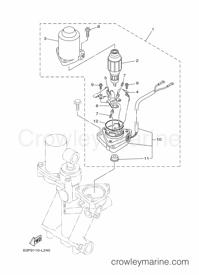 Yamaha Motors F150BETX (6BM5) [030] - COMPONER Y PODER VARILLA 2
