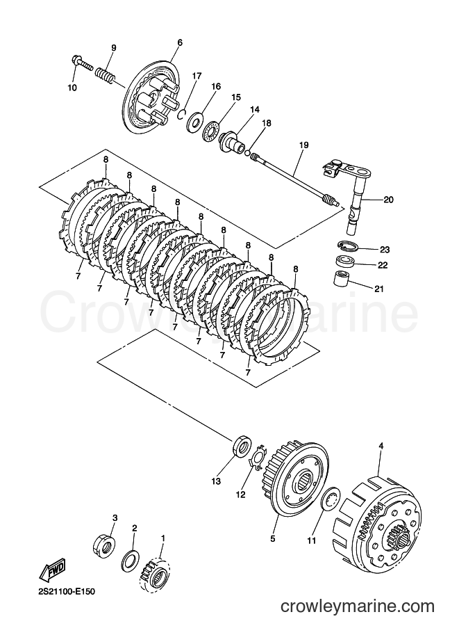 2006 Dirt Bike YZ450F - YZ450F (2S25) [020] - CLUTCH