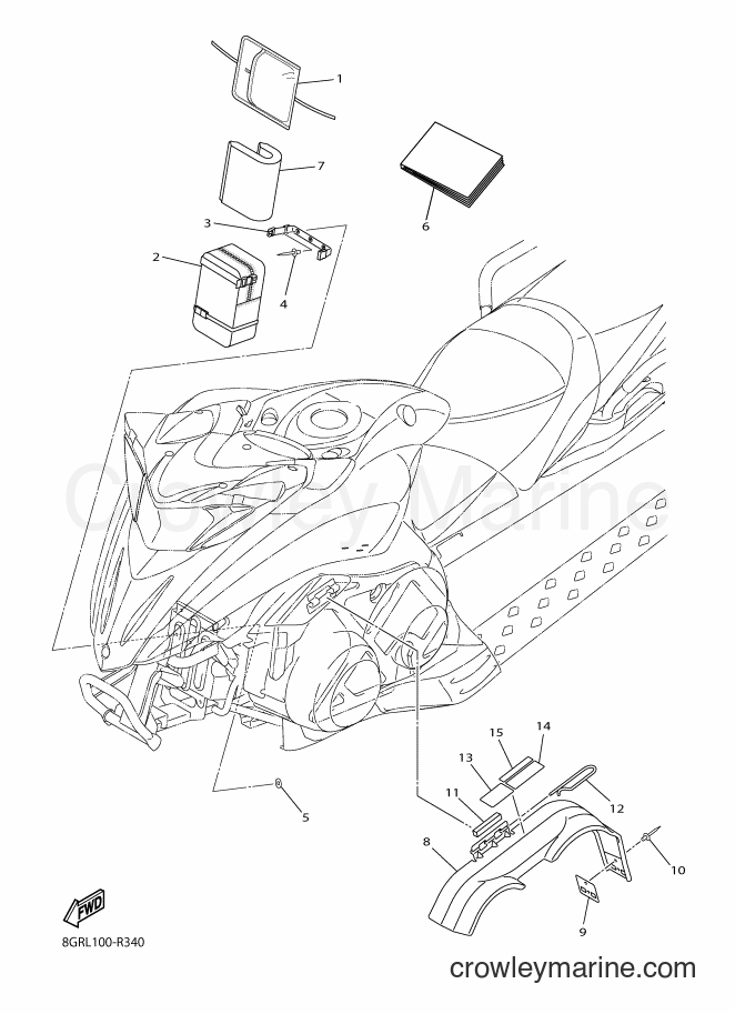 2017 Snowmobile RPZ50MP - RPZ50MP (8GRN) [010] - GUARD & LUGGAGE BOX