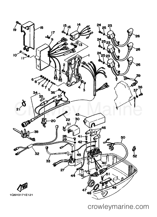 Yamaha Motors 70TRQ (6H30) [010] - ELECTRICAL