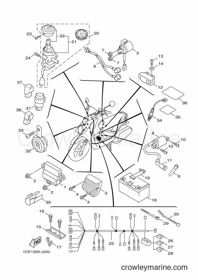 2010 Scooter YW125 - YW125 (1CE2) [010] - ELECTRICAL 1