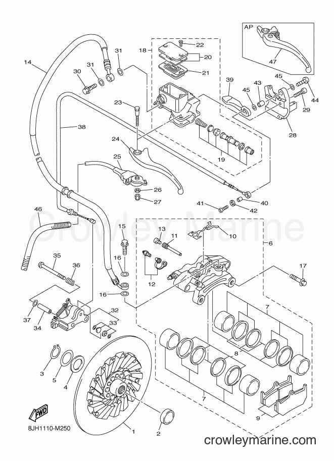 2013 Snowmobile RFX10RSS - RFX10RSS (8HKA) [010] - BRAKE