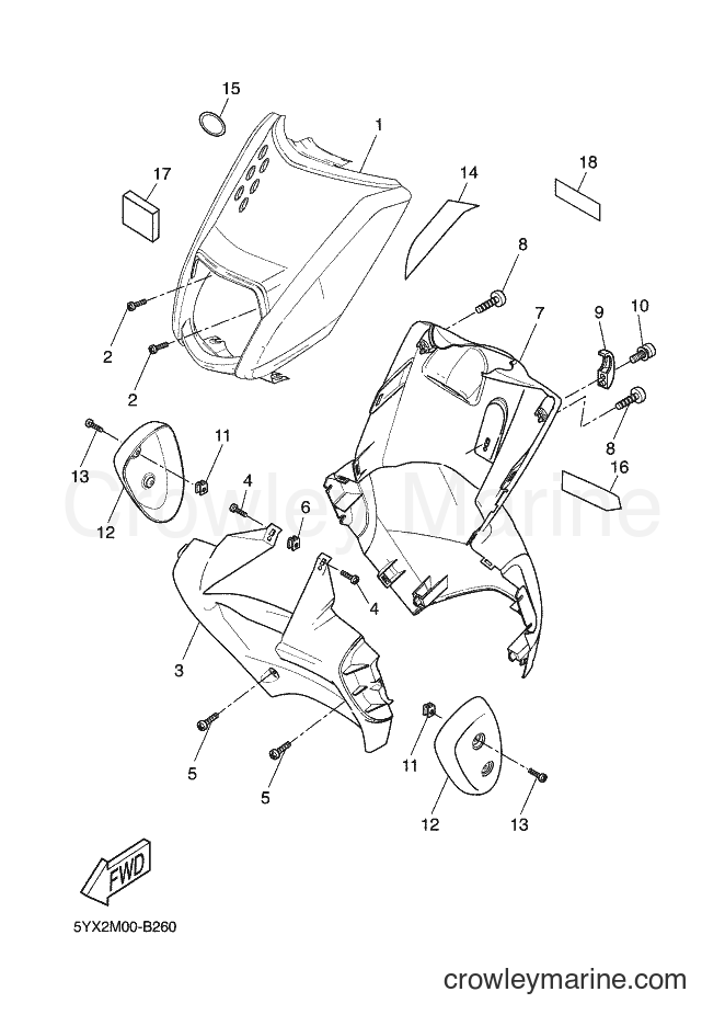 2003 Scooter EW50N - EW50N (5YX2) [020] - LEG SHIELD