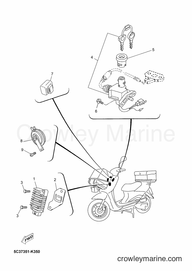 Yamaha Motors YN50FT (2ACL) [020] - ELECTRICAL 1