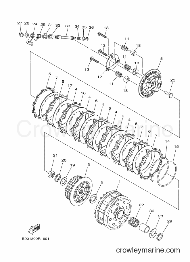 Yamaha Motors MTM850 (B908) [050] - CLUTCH