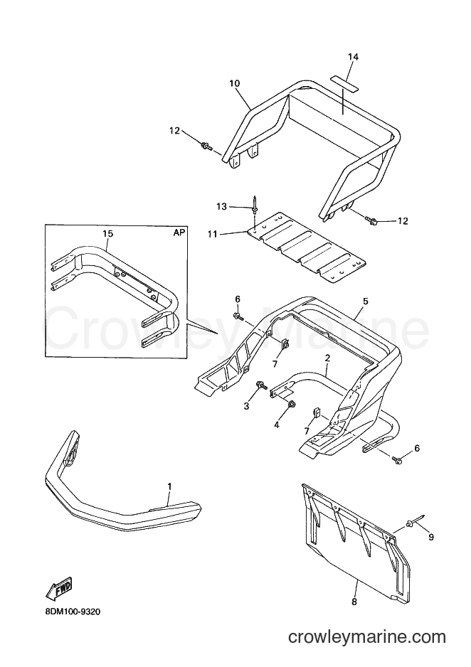 Yamaha Motors VT700 (8DM3) [020] - BUMPER