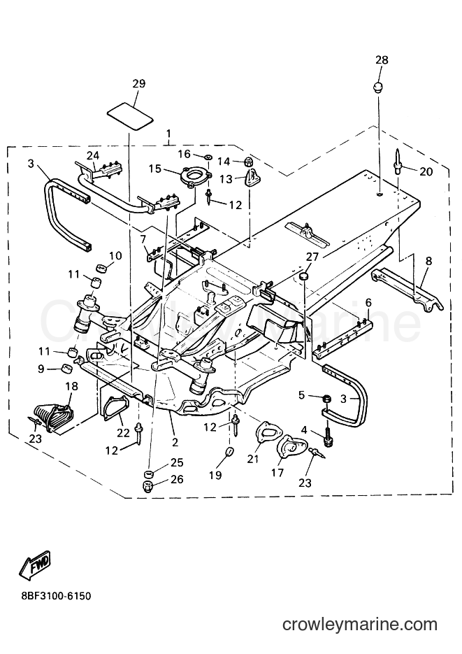 Yamaha Motors PZ480 (8BF4) [010] - FRAME