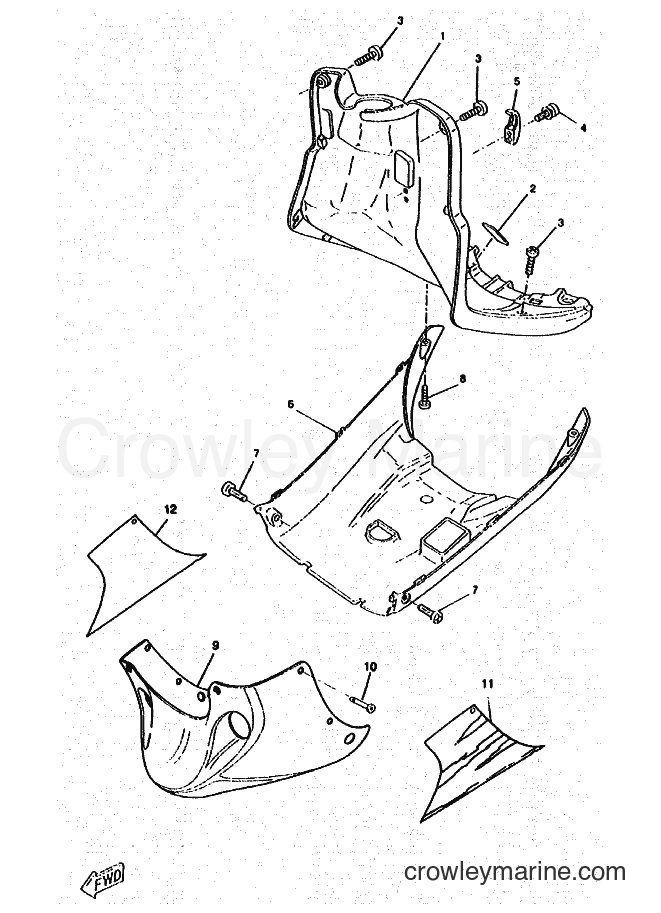 1996 Scooter CW50RSP - CW50RSP (4WS2) [010] - LEG SHIELD