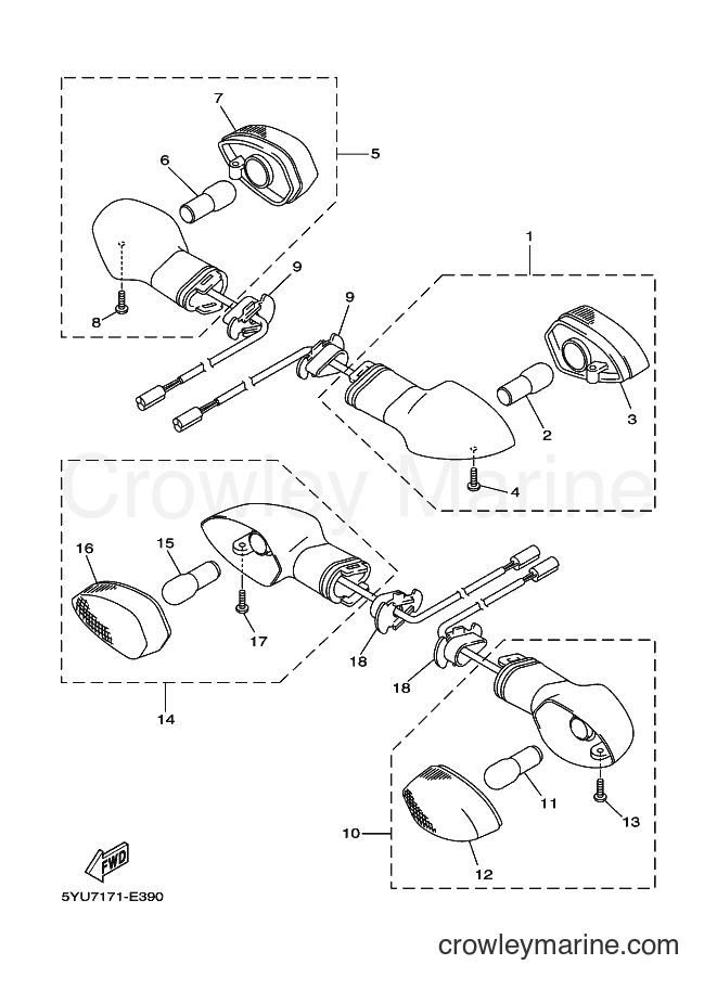 2007 Street Bike MT01 - MT01 (5YUD) [010] - FLASHER LIGHT