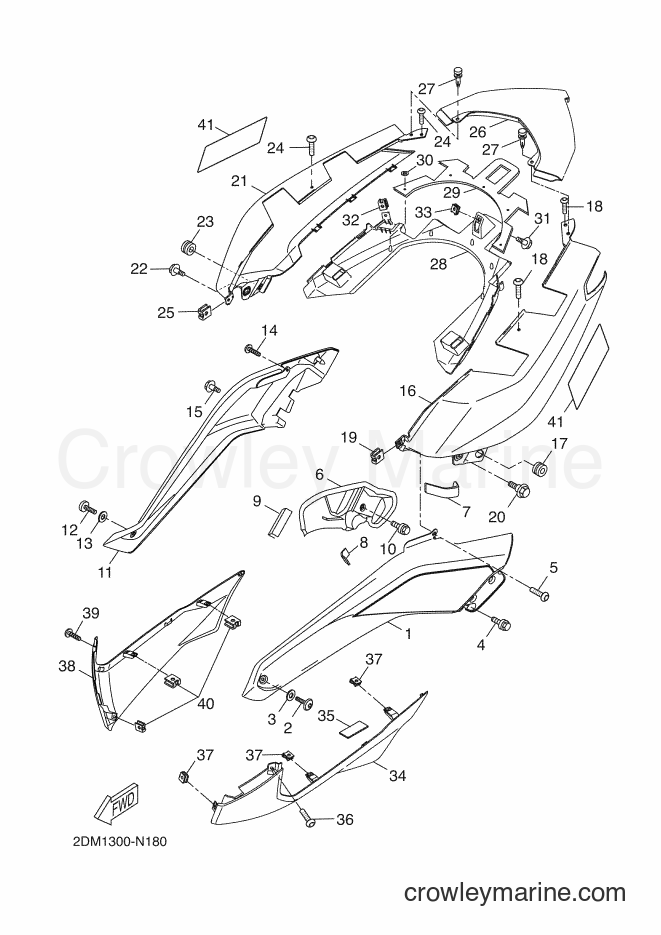 2017 Scooter YP125RA - YP125RA (2DMK) [020] - SIDE COVER