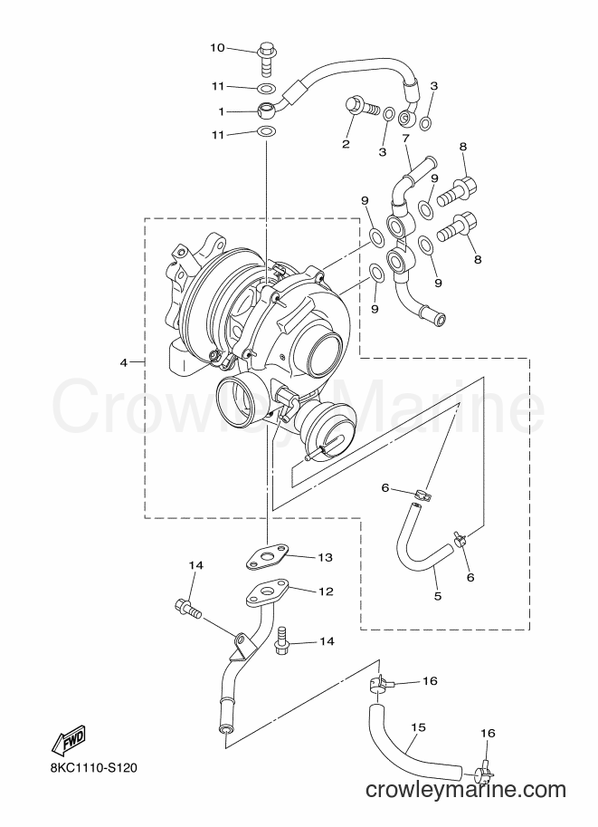 2017 Snowmobile SRS10XS41 - SRS10XS41 (8ME1) [010] - TURBO CHARGER