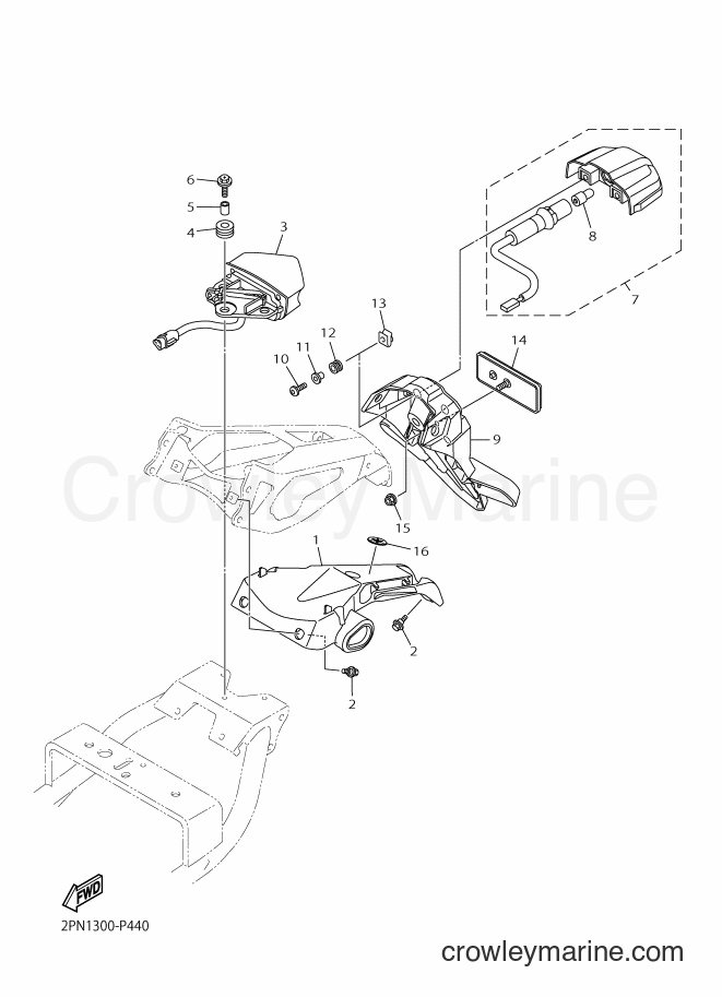 Yamaha Motors XJR1300C (2PN1) [050] - TAILLIGHT