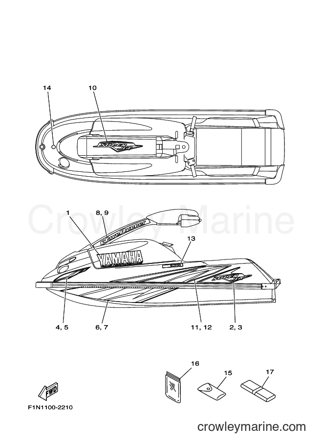 Yamaha Motors JET FOR SJ700AY (64V1) [01C] - GRAPHICS