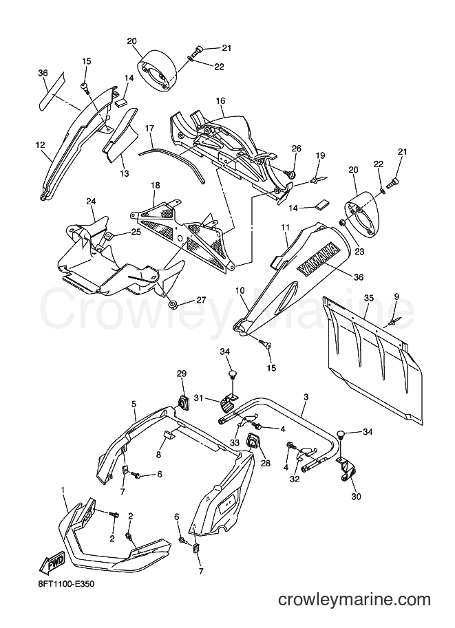 Yamaha Motors RX10ST (8FT2) [010] - BUMPER
