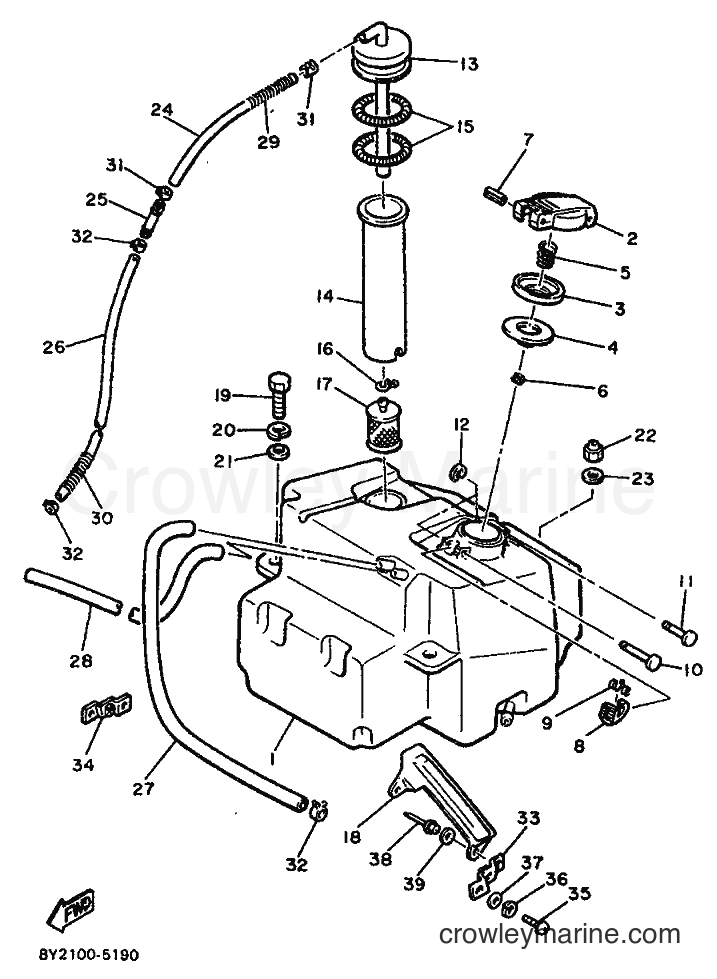 1996 Snowmobile ET340TK - ET340TK (81M) [999] - FUEL TANK