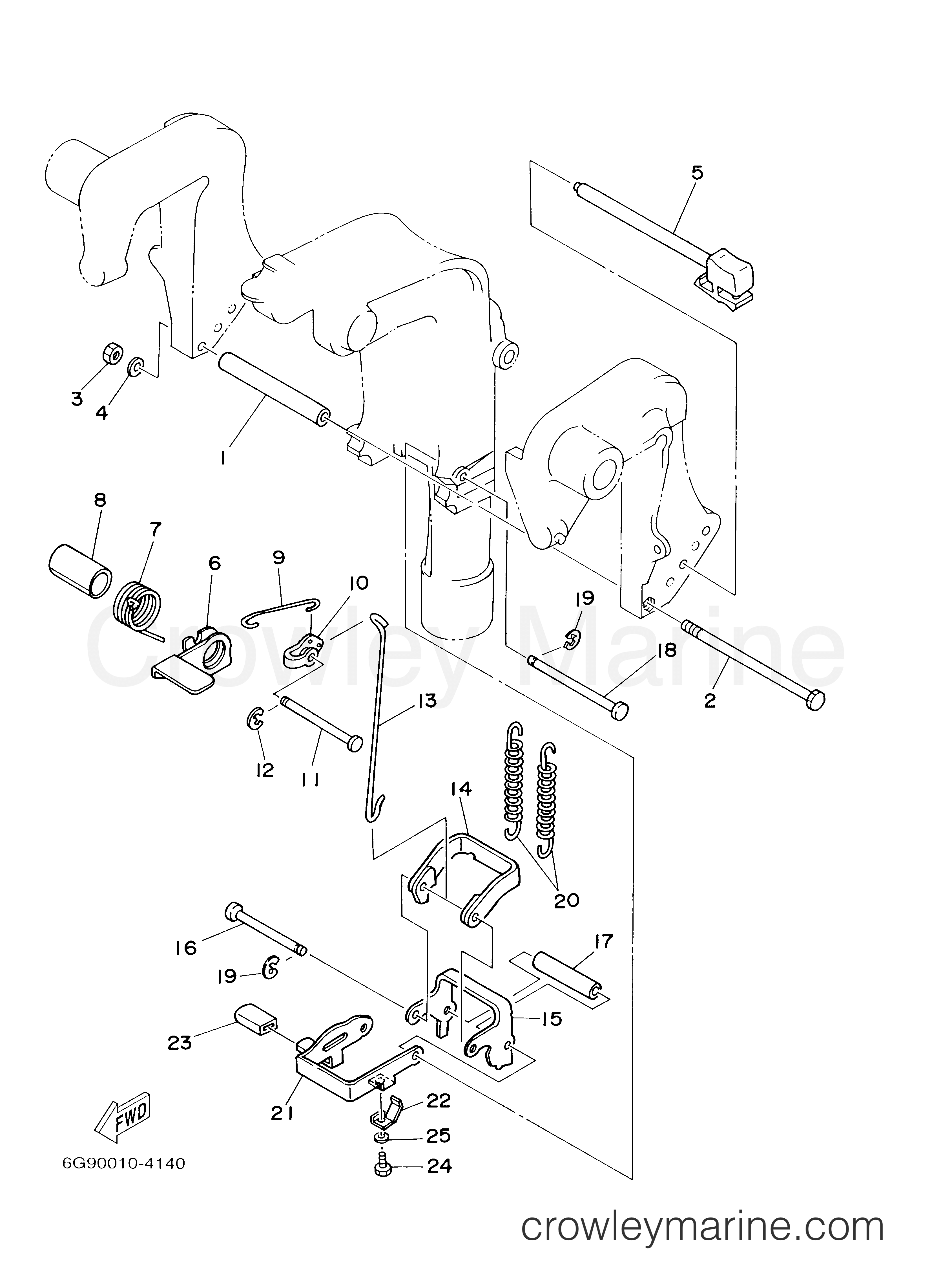 Yamaha Motors F9.9MSHX - BRACKET 2