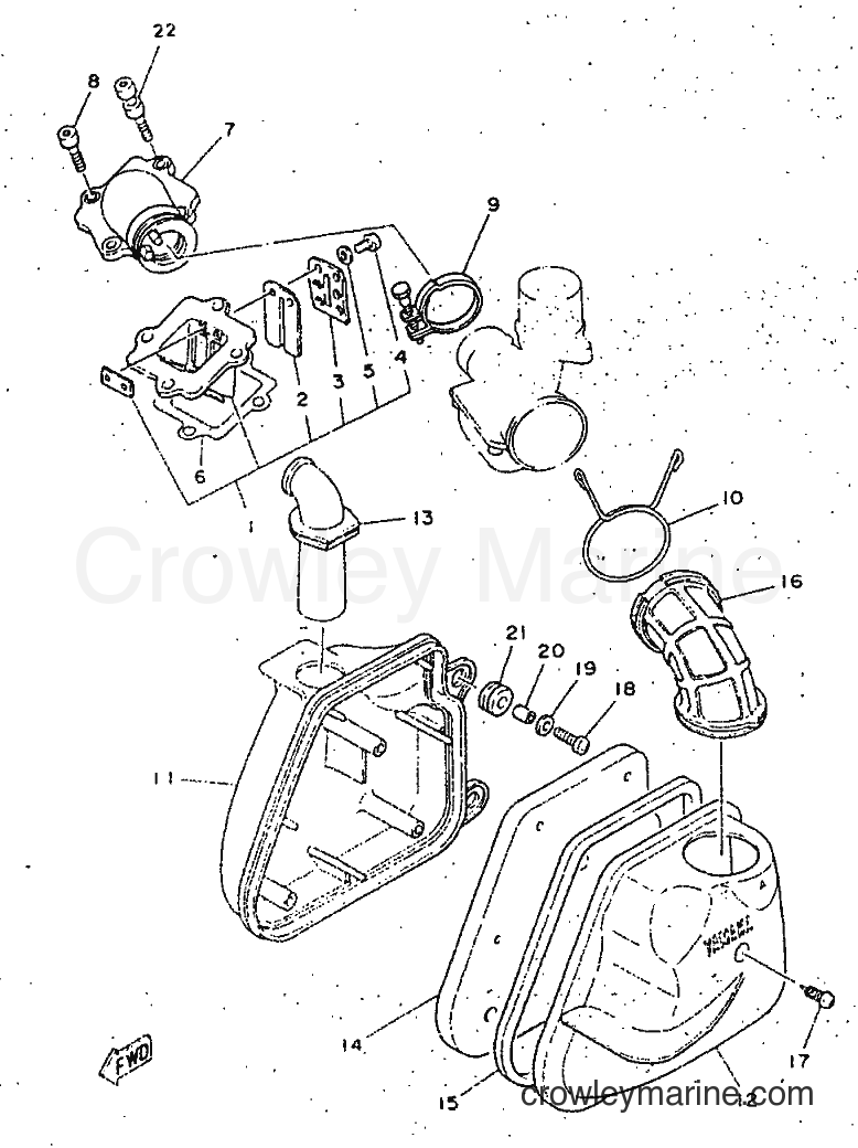 Yamaha Motors YN50 (5BX1) [010] - INTAKE