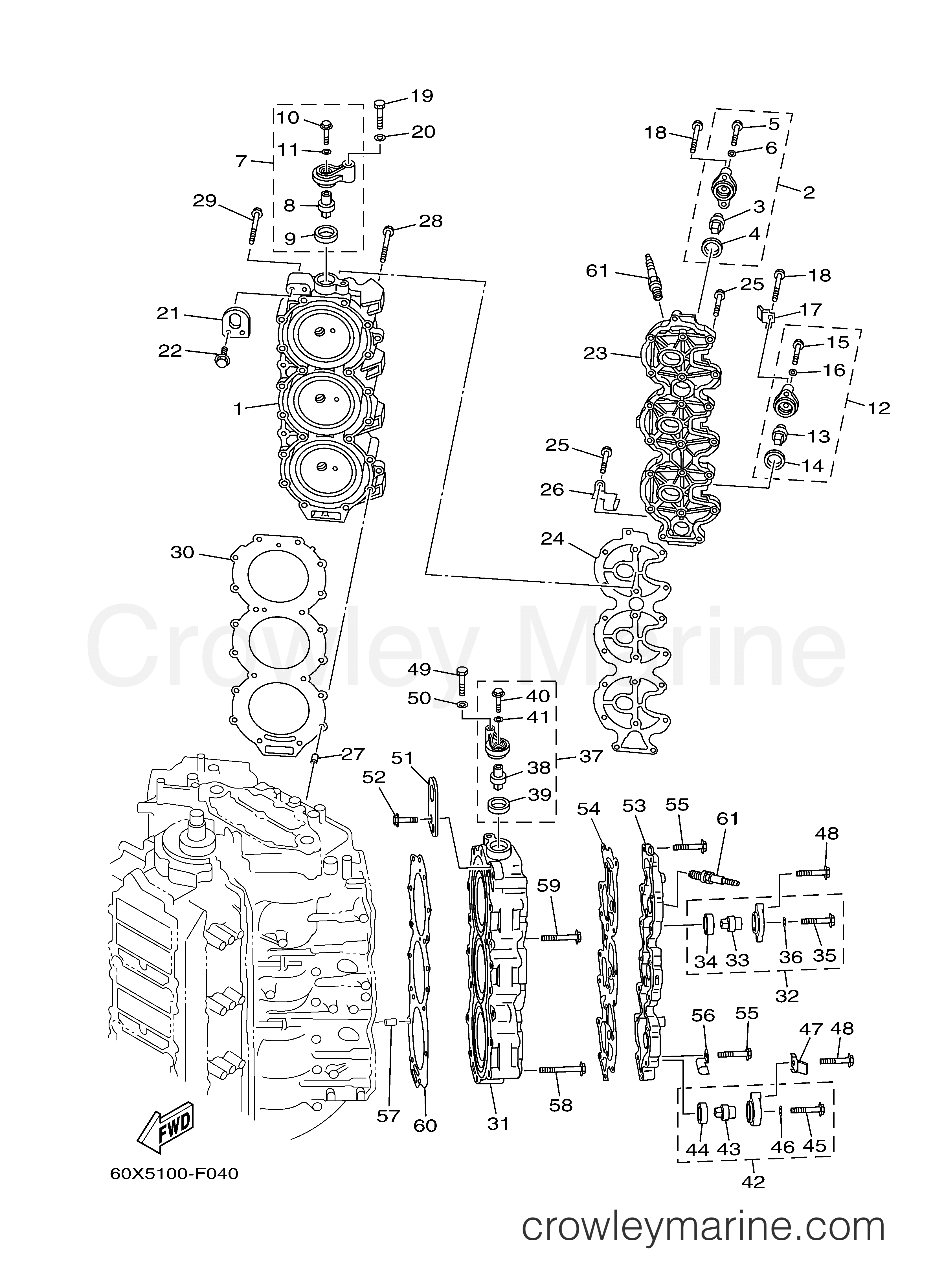 Yamaha Motors VZ200RTLR - CYLINDER CRANKCASE 2