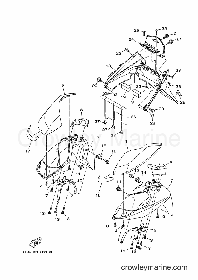 Yamaha Motors MW125A (2CMB) [010] - FENDER