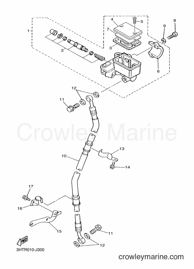 2014 Street Bike SR400 - SR400 (B271) [010] - FRONT MASTER CYLINDER