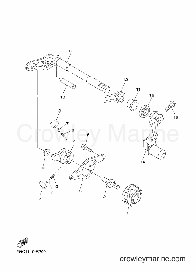 2016 Dirt Bike WR450F - WR450F (2GC3) [010] - SHIFT SHAFT