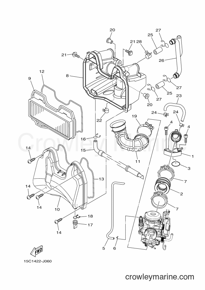 Yamaha Motors TK115 (15C1) [010] - INTAKE
