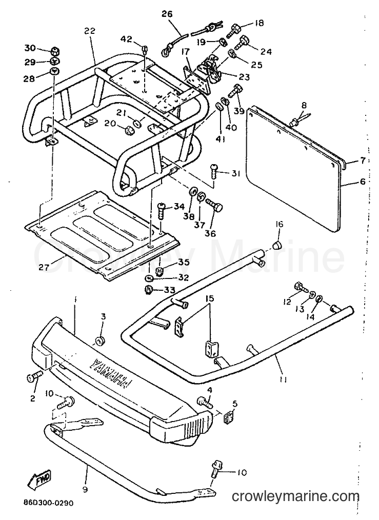 1990 Snowmobile BR250TFP - BR250TFP (86D2) [999] - BUMPER