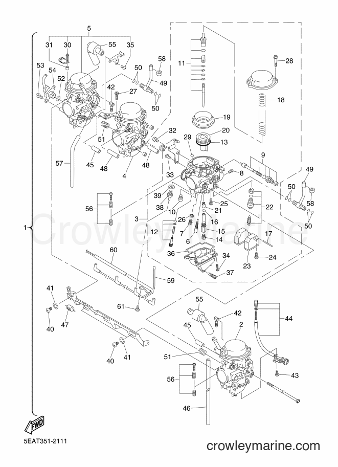 Yamaha Motors XJR1300 (5EAU) [010] - CARBURETOR