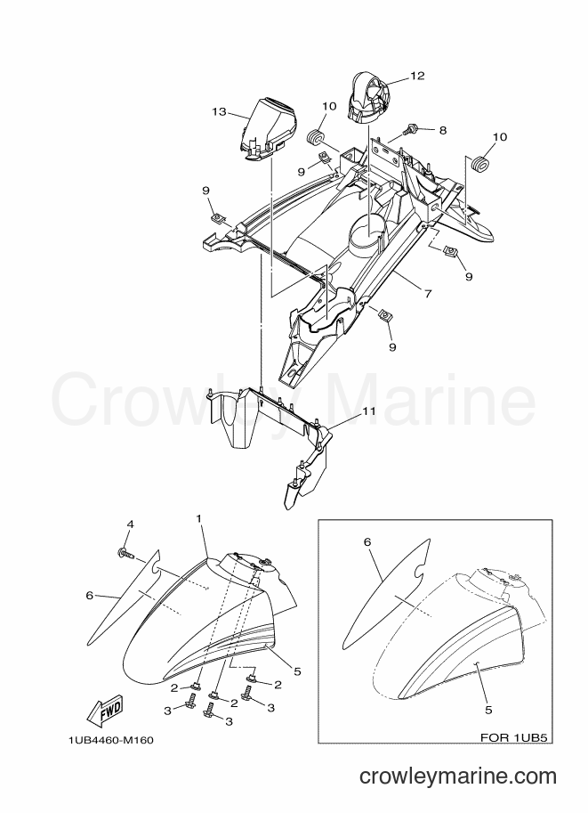 Yamaha Motors AF115C (1UB5) [010] - FENDER