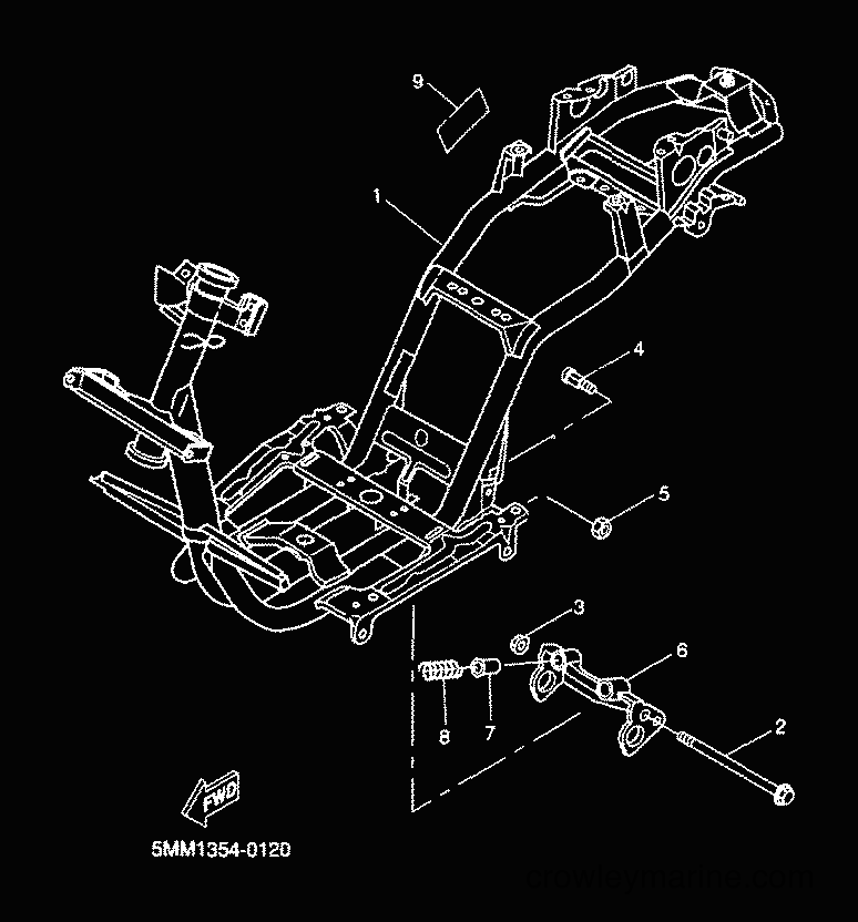 2001 Scooter CW50 - CW50 (5HG9) [040] - FRAME