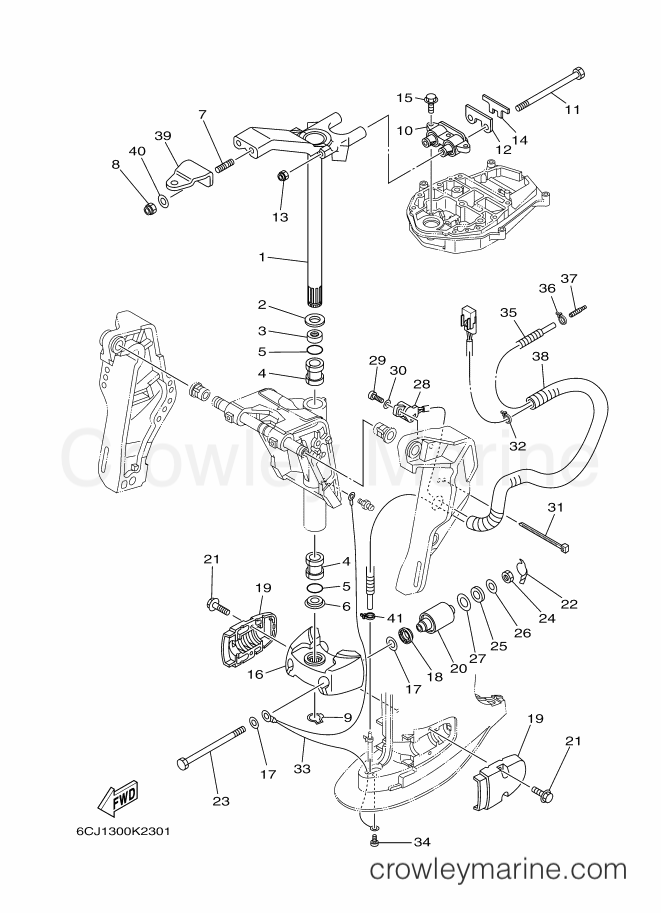 Yamaha Motors F70AETX (6CJ1) [100] - BRACKET 2