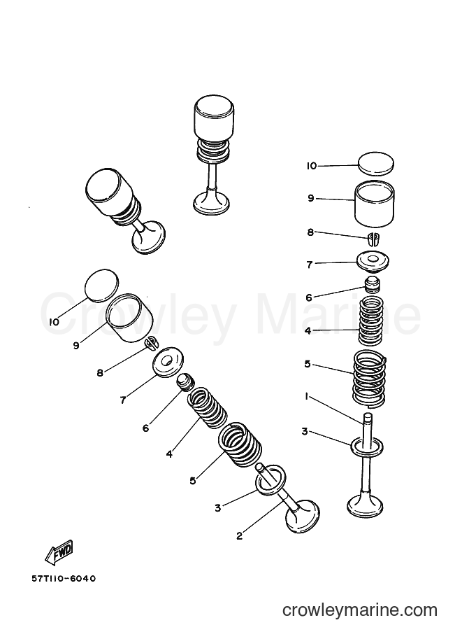 2001 Dirt Bike XT350 - XT350 (5LJ3) [010] - VALVE