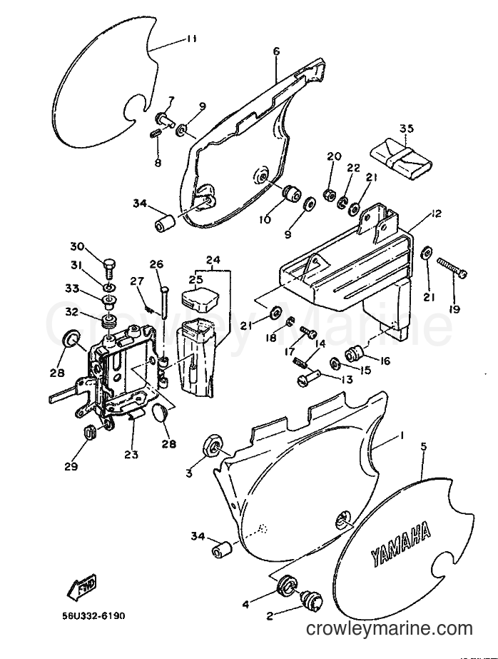 Yamaha Motors XT500 (56U) [999] - SIDE COVER