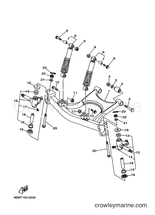 2007 ATV YFM80G - YFM80G (2D37) [010] - FRONT SUSPENSION & WHEEL