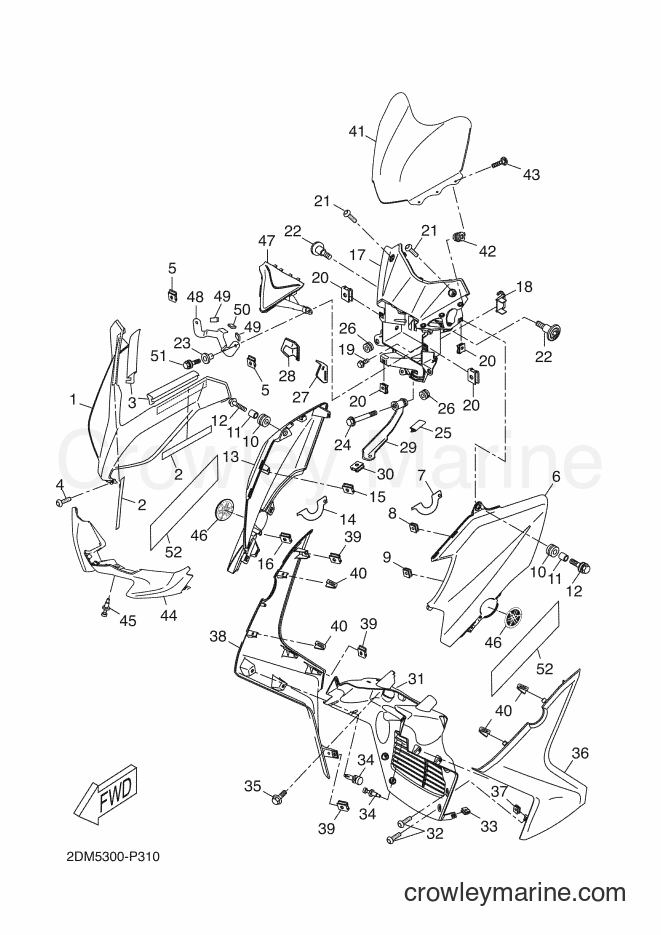 Yamaha Motors YP250R (2DL4) [020] - WINDSHIELD
