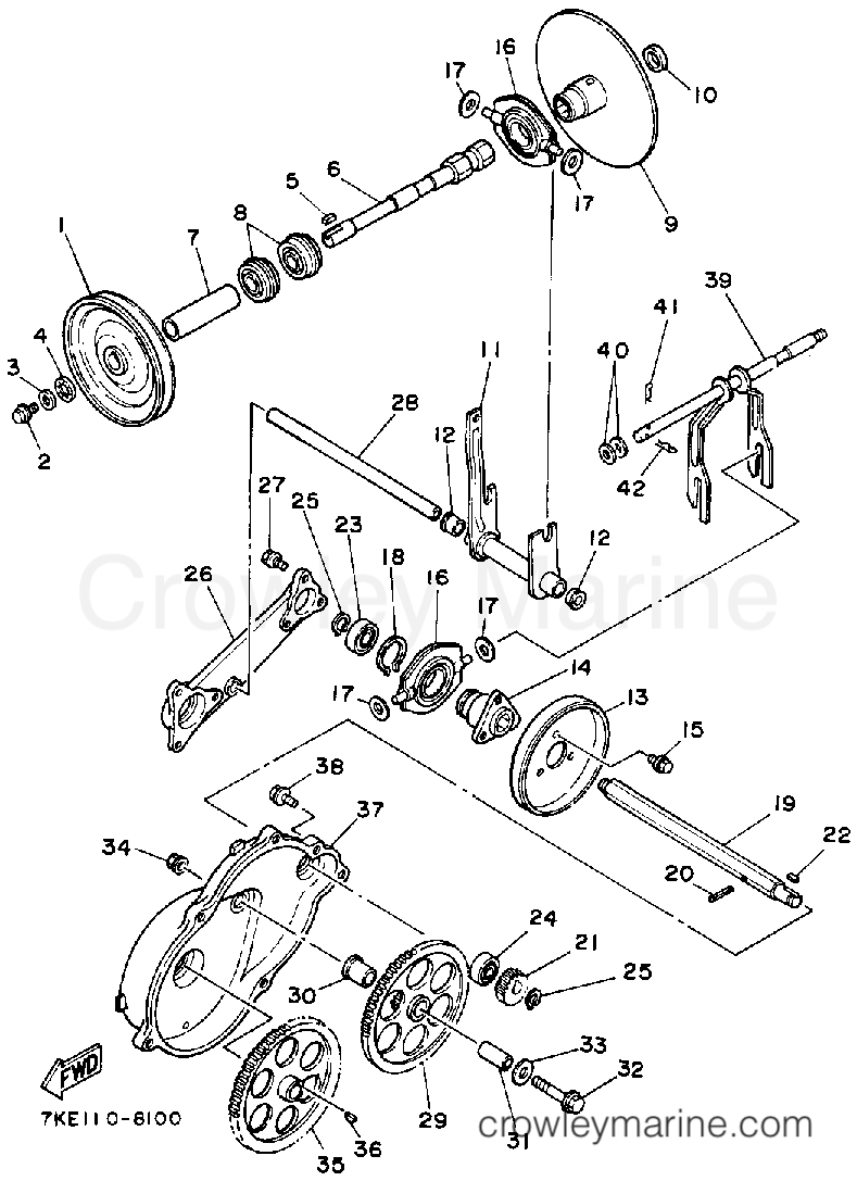 Yamaha Motors YS828WM - TRANSMISSION 1