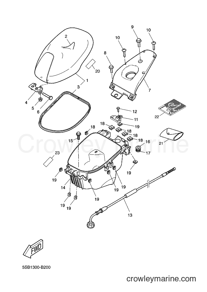 2003 Scooter YQ50L - YQ50L (5WJ3) [090] - SEAT & CARRIER