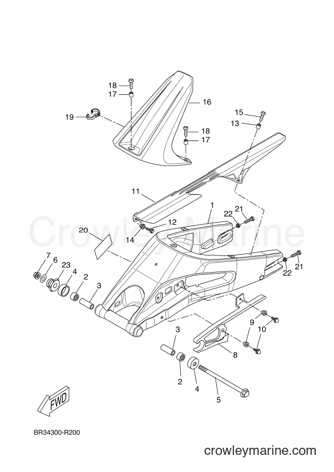2016 Sport Bike MT125-A - MT125-A (BR32) [080] - REAR ARM