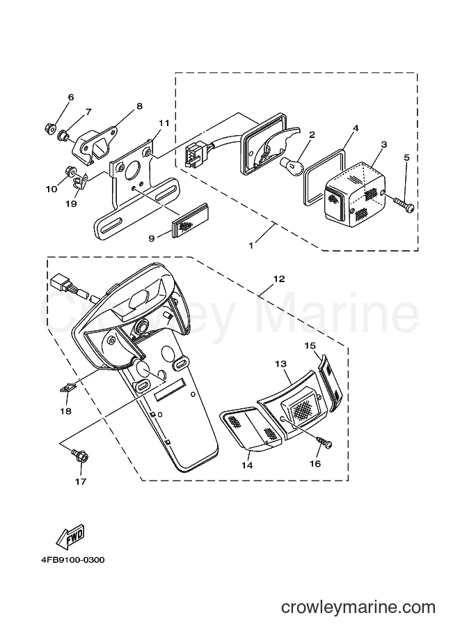 2000 Scooter CY50 - CY50 (3SAB) [010] - TAILLIGHT
