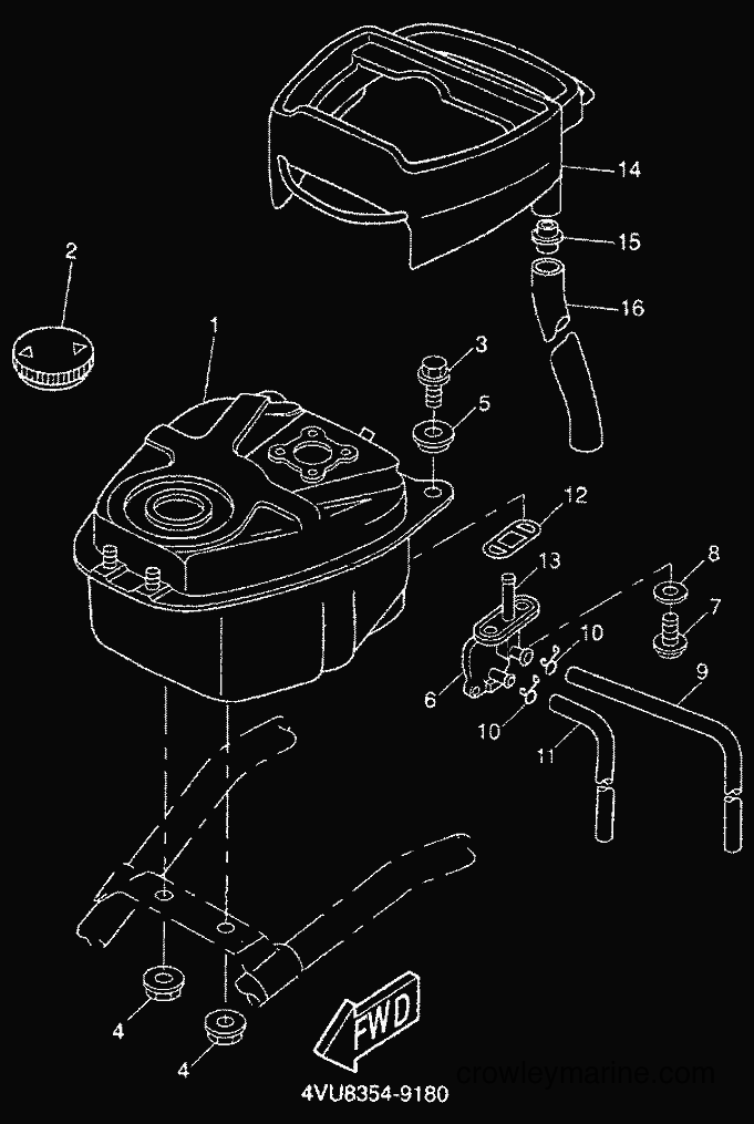 2000 Scooter CW50 - CW50 (5HG4) [010] - FUEL TANK