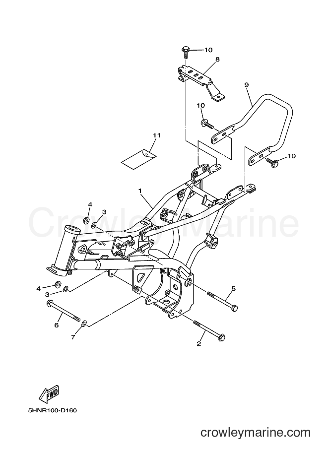 2007 Dirt Bike TT-R90 - TT-R90 (3P24) [010] - FRAME