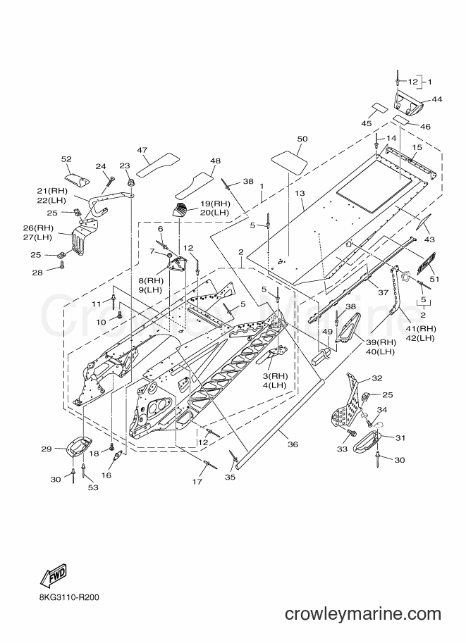 Yamaha Motors SRV10MS (8KS3) [010] - FRAME 2