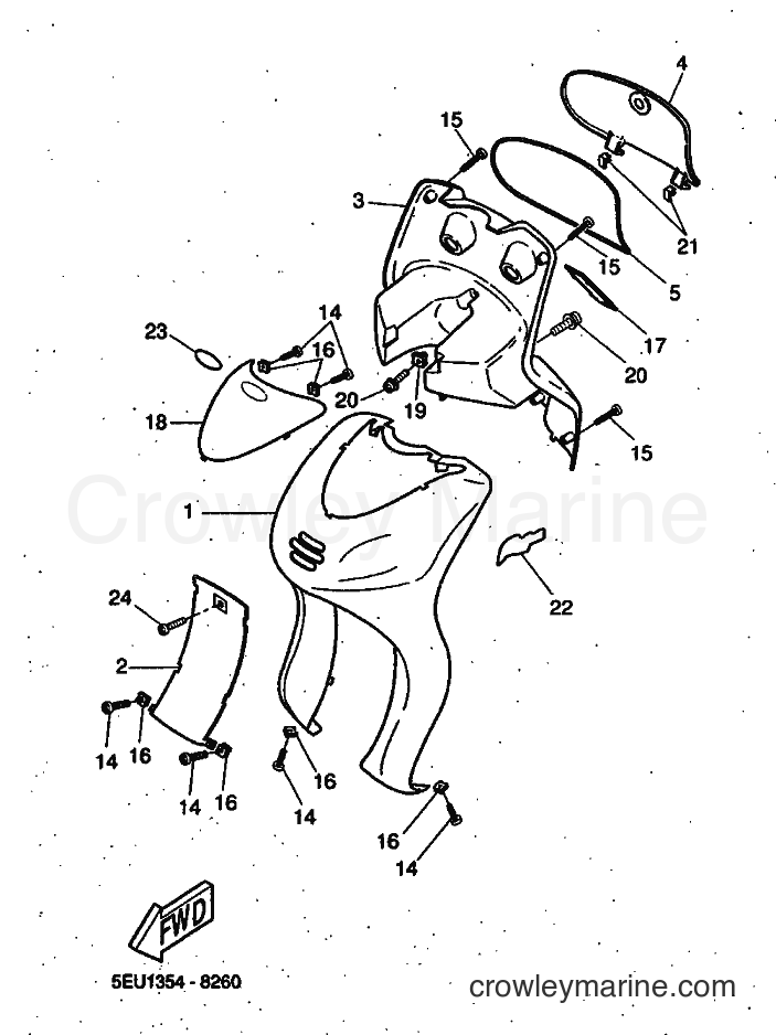 1999 Scooter YH50 - YH50 (5JB1) [010] - LEG SHIELD