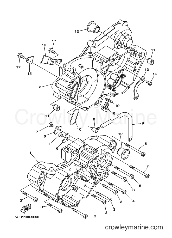 2003 Dirt Bike YZ250 - YZ250 (5UP2) [030] - CRANKCASE