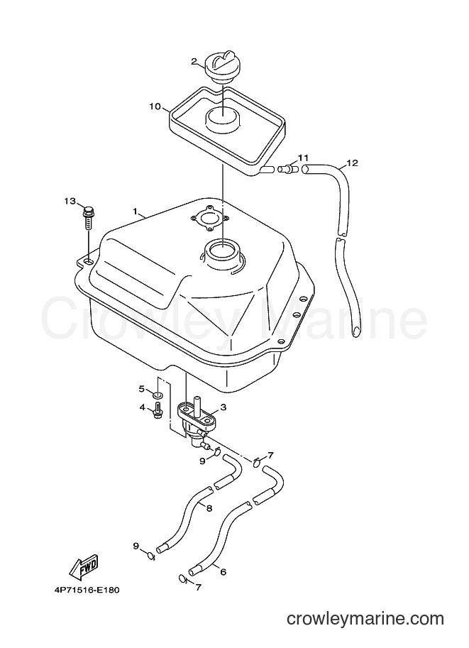 2006 Scooter XC125E - XC125E (4P71) [010] - FUEL TANK